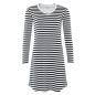 Preview: Living Crafts DIANA Nachthemd Farbe: black/cream Größe: XL