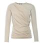 Preview: Living Crafts ELIN Drapiertes Langarmshirt Farbe: sand Größe: L
