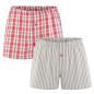 Preview: Living Crafts GREGOR Boxer-Shorts, 2er-Pack Farbe: cayenne/natural Größe: XXL
