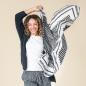 Preview: Living Crafts RAYEN Tuch Farbe: stripe/memory Größe: ONE
