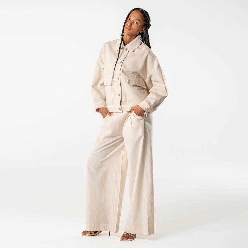 Living Crafts DAFNE Jeansjacke Farbe: sand Größe: 40