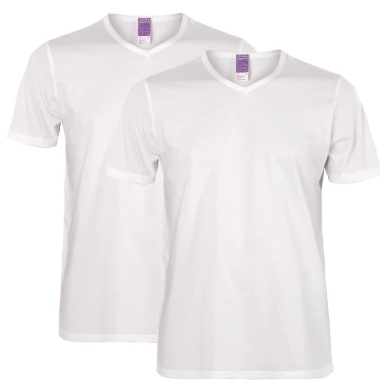 Living Crafts DEAN T-Shirt, 2er-Pack Farbe: white Größe: L