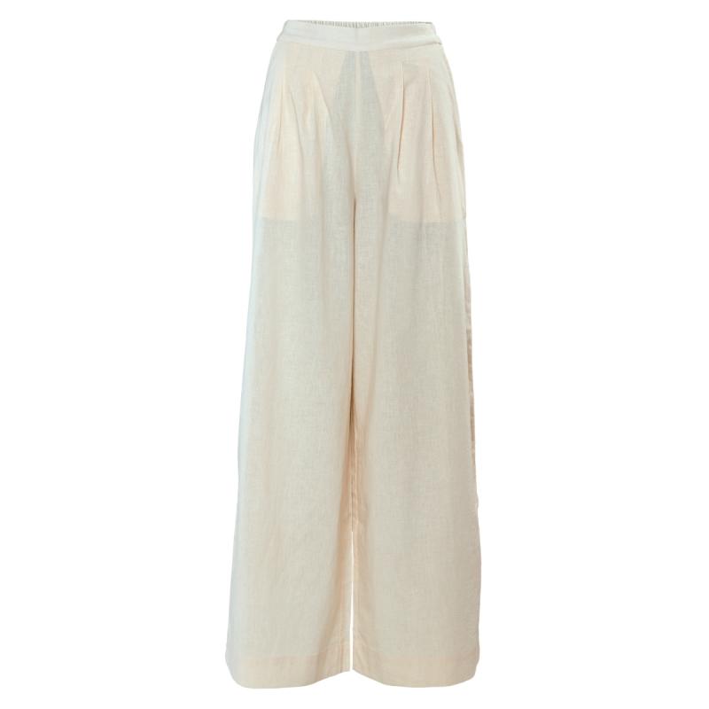 Living Crafts DUYEN Weite Bundfaltenhose Farbe: sand Größe: 40