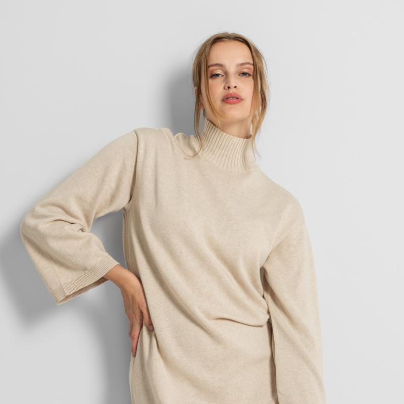Living Crafts EELA Strickkleid Farbe: sand Größe: M