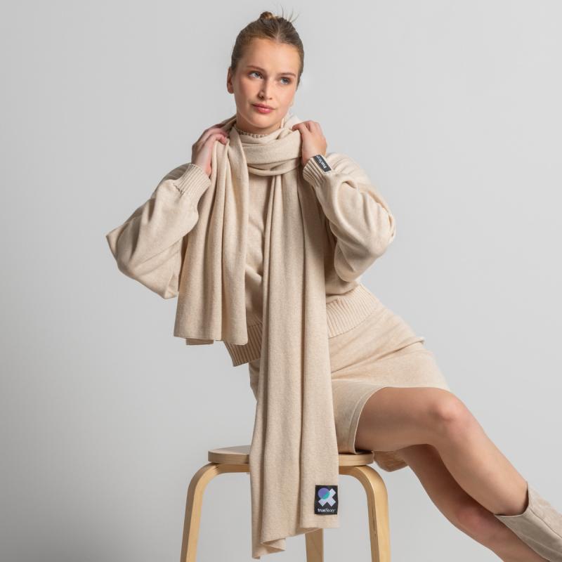 Living Crafts ELLIS Schal Farbe: sand Größe: ONE
