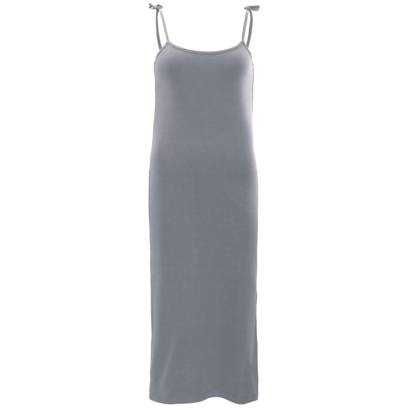 Living Crafts FRAYA Midikleid Farbe: stone grey Größe: S
