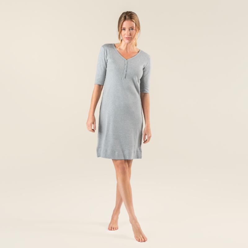 Living Crafts RETIEBA Nachthemd Farbe: grey melange Größe: XL