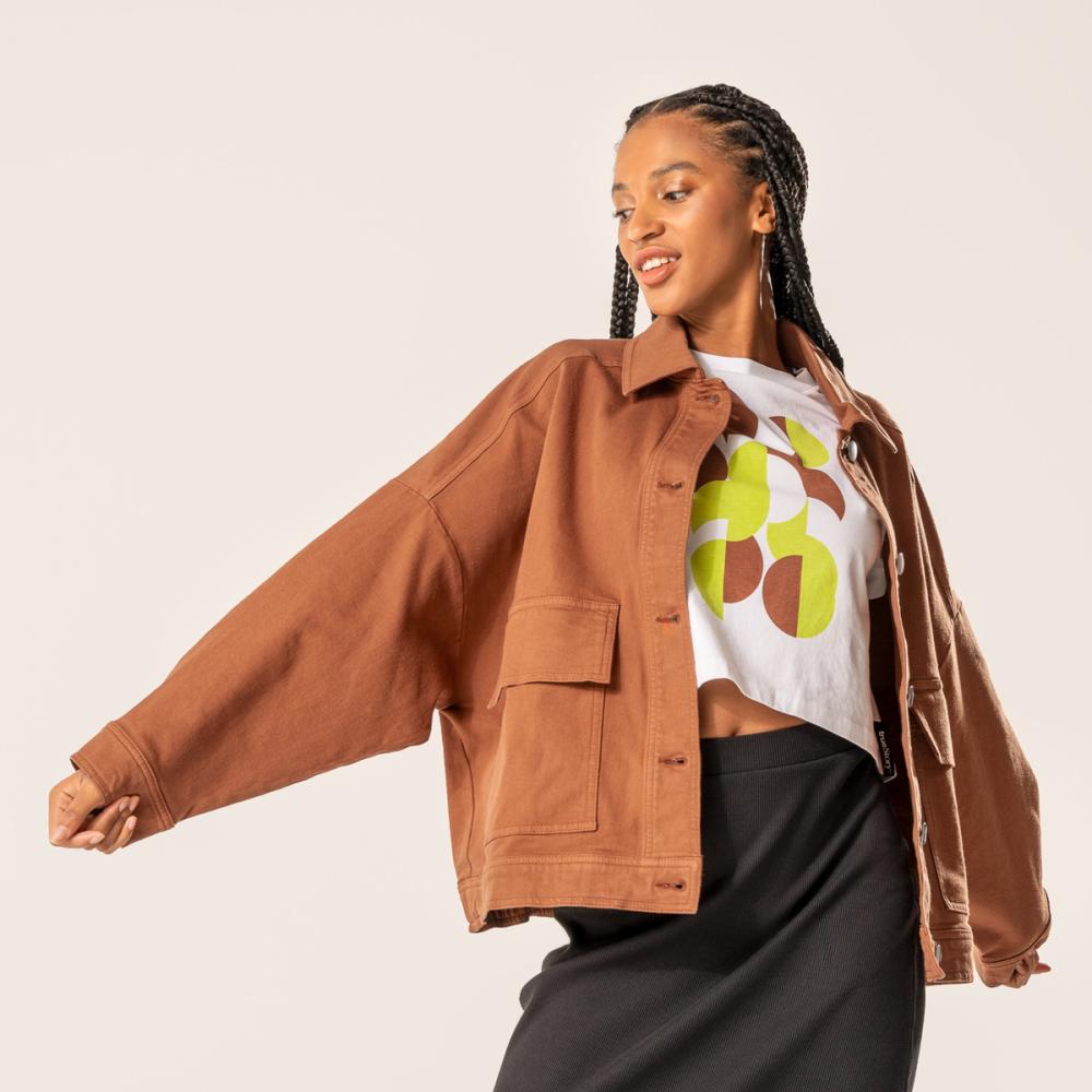 Living Crafts DAFNE Jeansjacke Farbe: brown Größe: 40