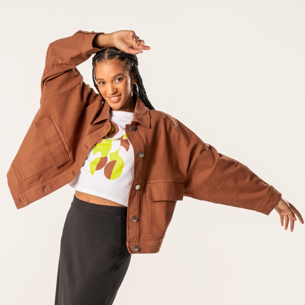Living Crafts DAFNE Jeansjacke Farbe: brown Größe: 40
