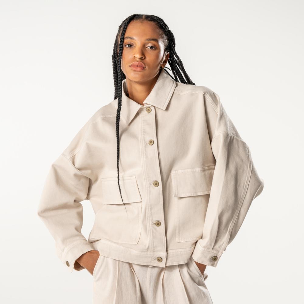 Living Crafts DAFNE Jeansjacke Farbe: sand Größe: 40