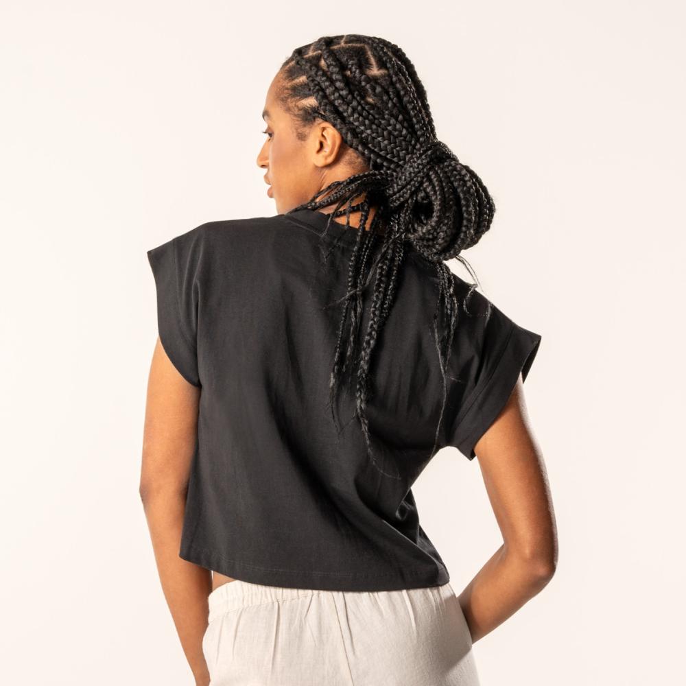 Living Crafts DANBI Boxy T-Shirt Farbe: black Größe: M