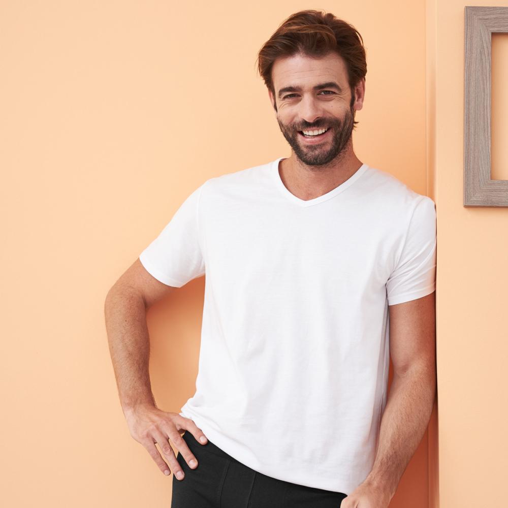 Living Crafts DEAN T-Shirt, 2er-Pack Farbe: white Größe: L