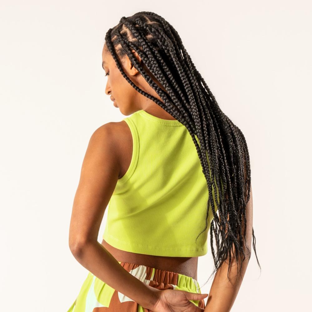 Living Crafts DEMI Ripp-Crop-Top Farbe: pear Größe: L