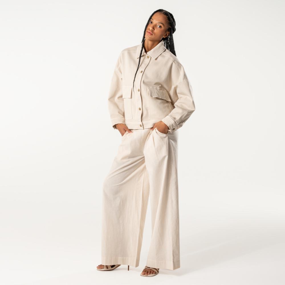 Living Crafts DUYEN Weite Bundfaltenhose Farbe: sand Größe: 40