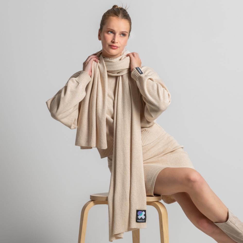 Living Crafts ELLIS Schal Farbe: sand Größe: ONE