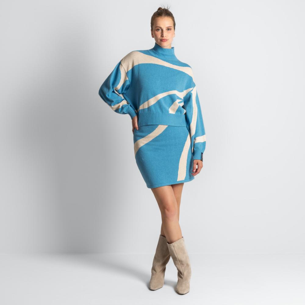 Living Crafts EUGENIE Oversized Pullover Farbe: ART A Größe: S