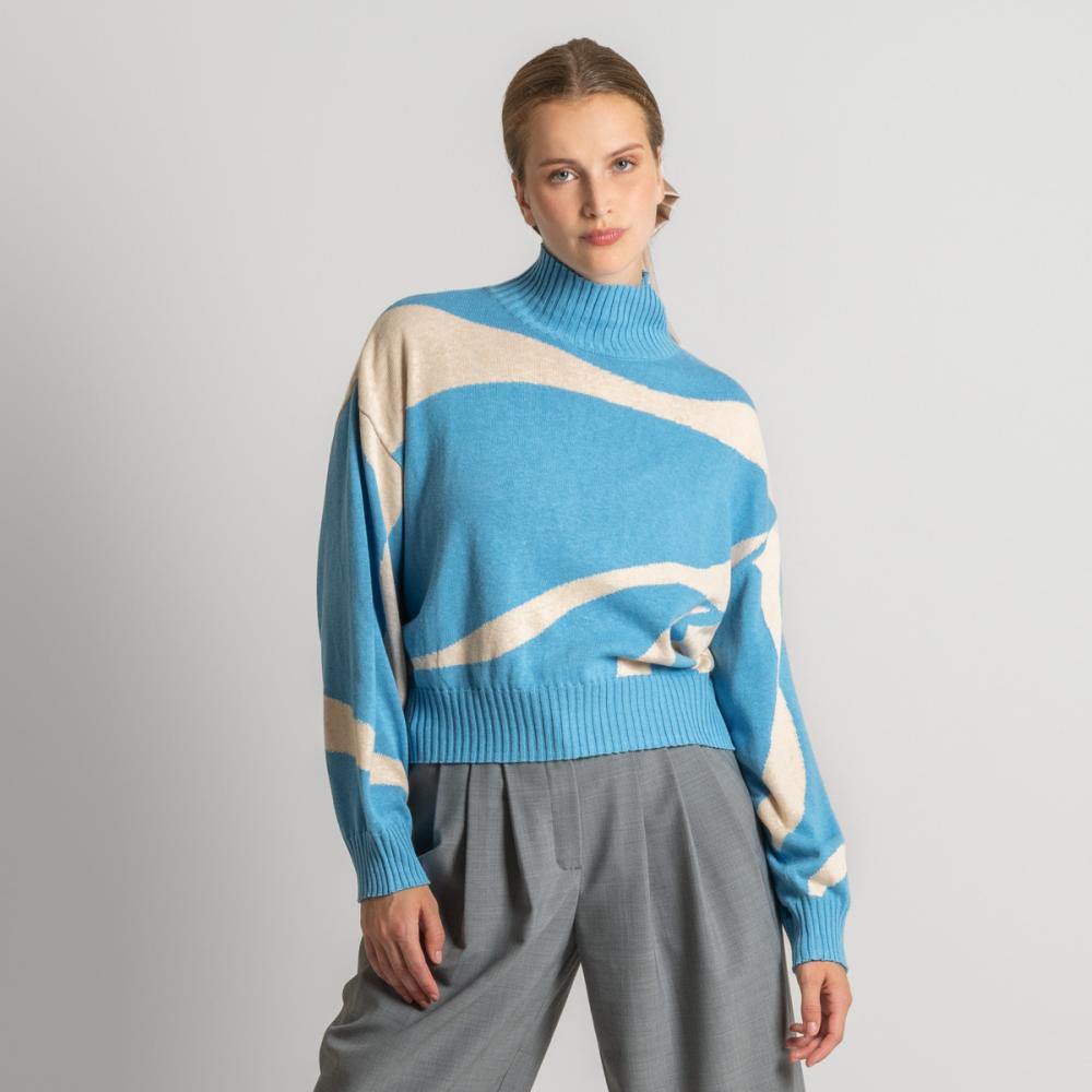 Living Crafts EUGENIE Oversized Pullover Farbe: ART A Größe: S
