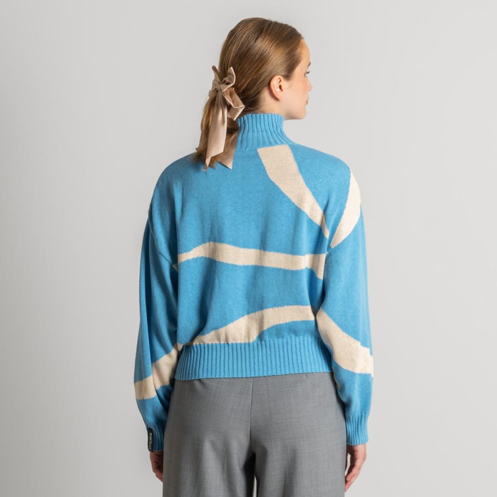 Living Crafts EUGENIE Oversized Pullover Farbe: ART A Größe: S