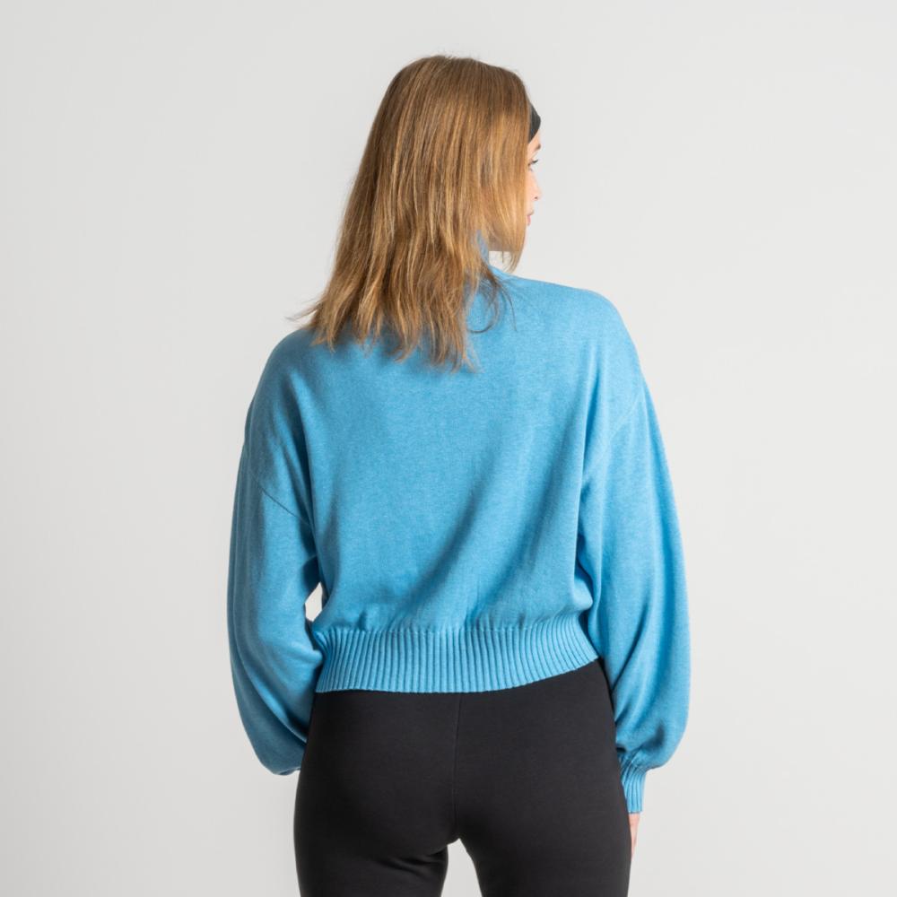 Living Crafts EUGENIE Oversized Pullover Farbe: cool blue Größe: XS