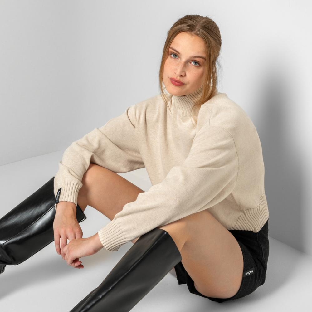 Living Crafts EUGENIE Oversized Pullover Farbe: sand Größe: L