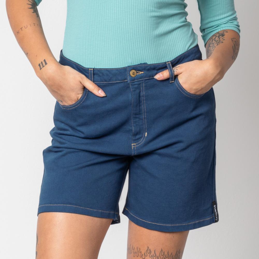 Living Crafts FEELIJA Jeans Shorts Farbe: dark blue denim Größe: 40