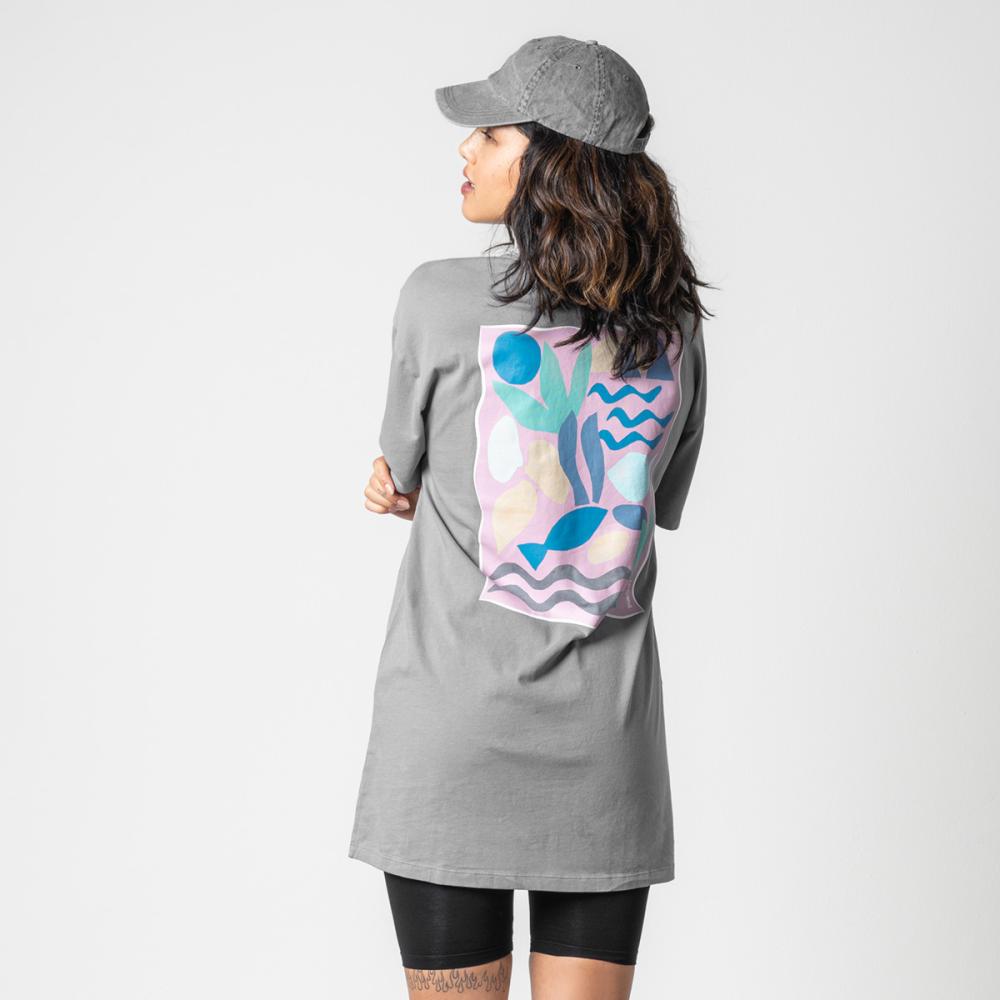 Living Crafts FLORIE Oversized T-Shirt-Kleid Farbe: ART C Größe: M