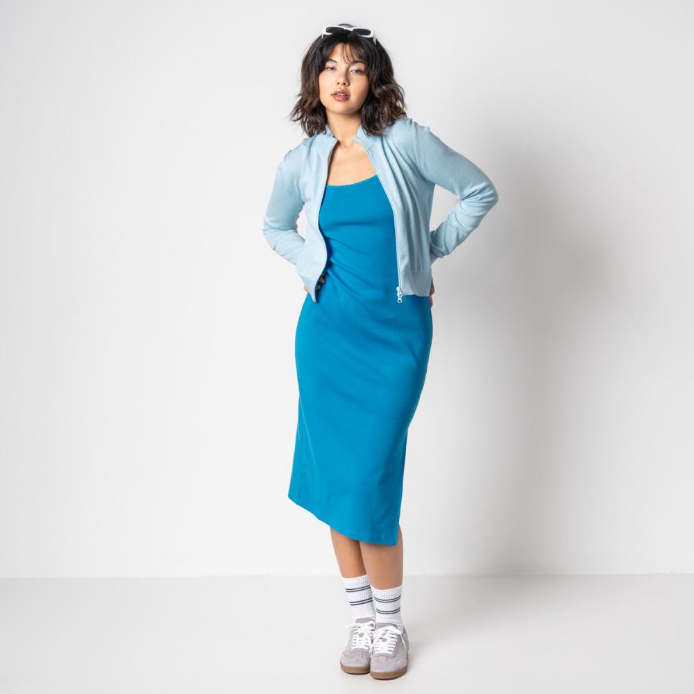 Living Crafts FRAYA Midikleid Farbe: ocean blue Größe: L
