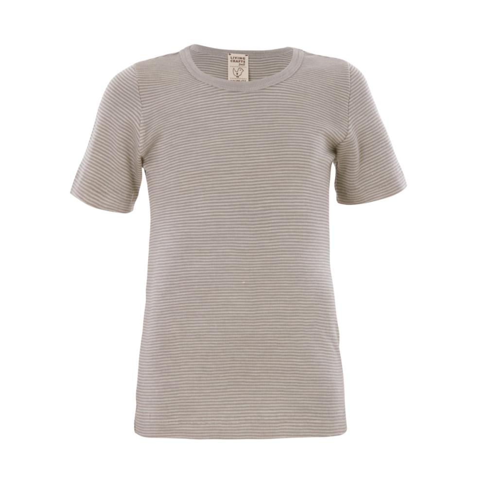 Living Crafts  Kurzarm-Shirt Farbe: grey/natural striped Größe: 116