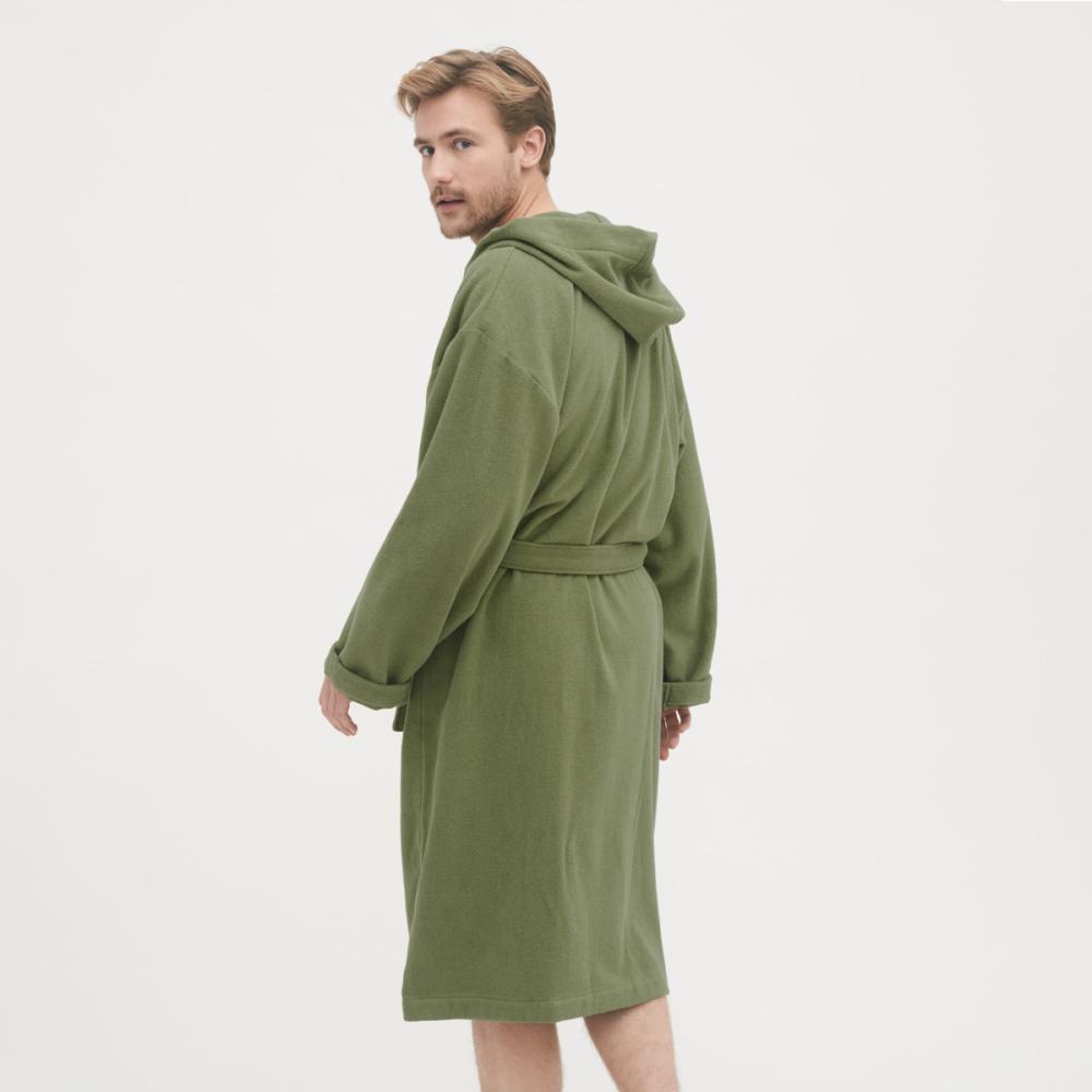 Living Crafts ORLANDO Bademantel Farbe: khaki Größe: L/XL