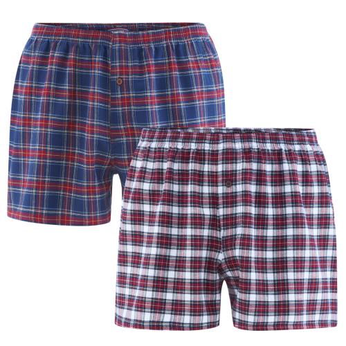 Living Crafts BORIS Boxer-Shorts, 2er-Pack Farbe: tartan Größe: L