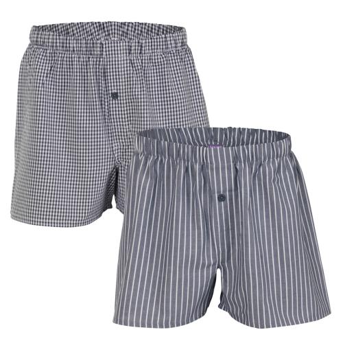 Living Crafts GREGOR Boxer-Shorts, 2er-Pack Farbe: anthracite Größe: XXL