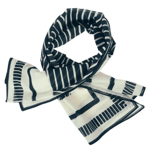 Living Crafts RAYEN Tuch Farbe: stripe/memory Größe: ONE