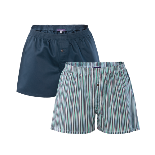 Living Crafts RUBIO Boxer-Shorts, 2er-Pack Farbe: navy blue Größe: M